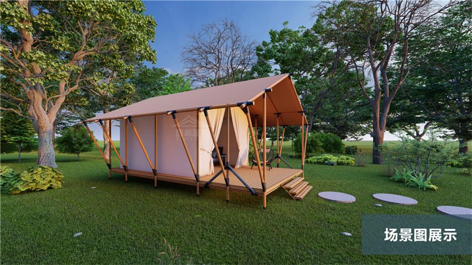 四季皆宜的户外宫殿|恒温系统+手工羊毛地毯,定义浔阳区奢华多边形帐篷新标准